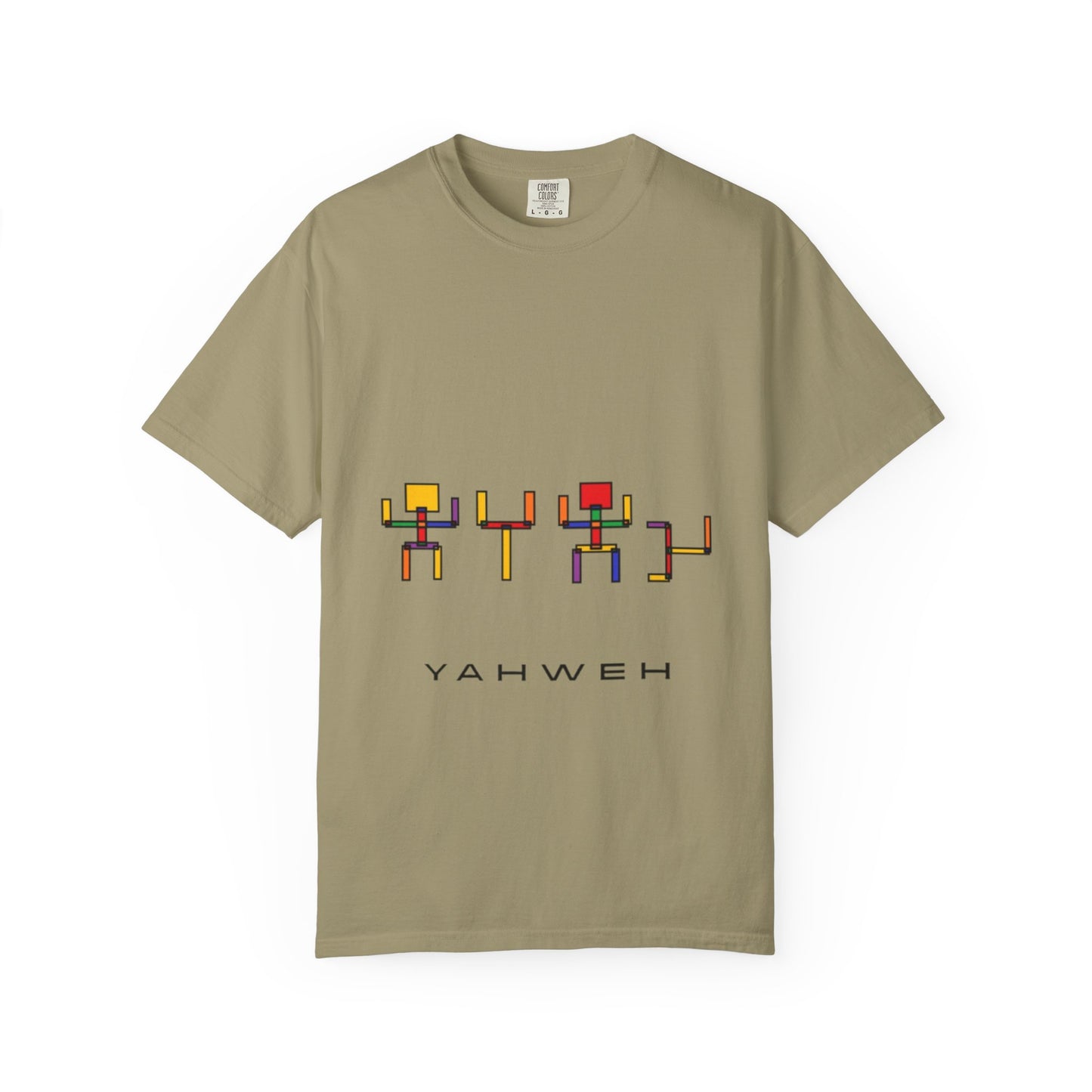 Colorful Unisex T-shirt with 'YAHWEH' Design