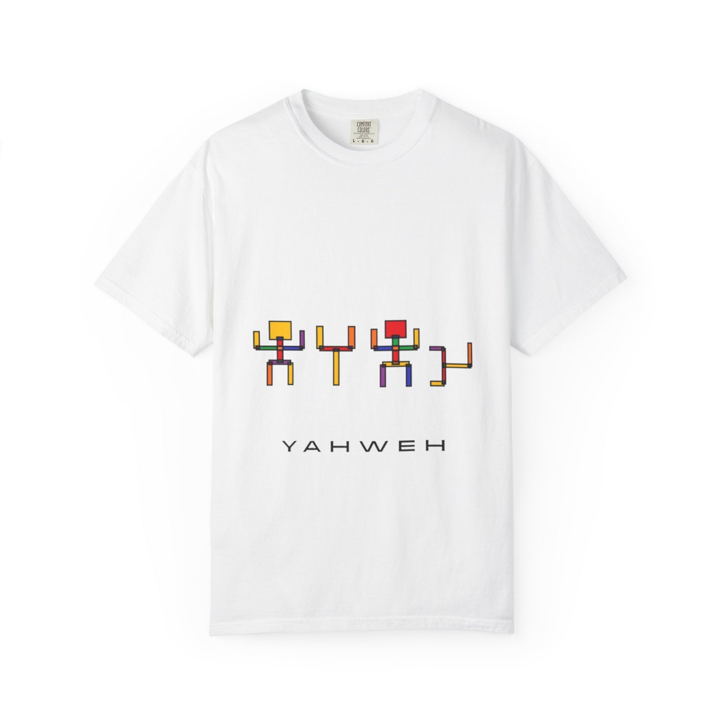 Colorful Unisex T-shirt with 'YAHWEH' Design