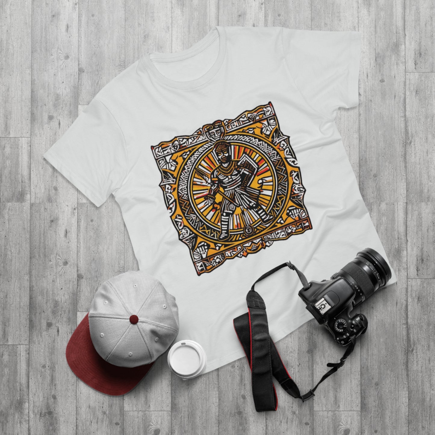 Vintage Warrior Graphic T-shirt for Men