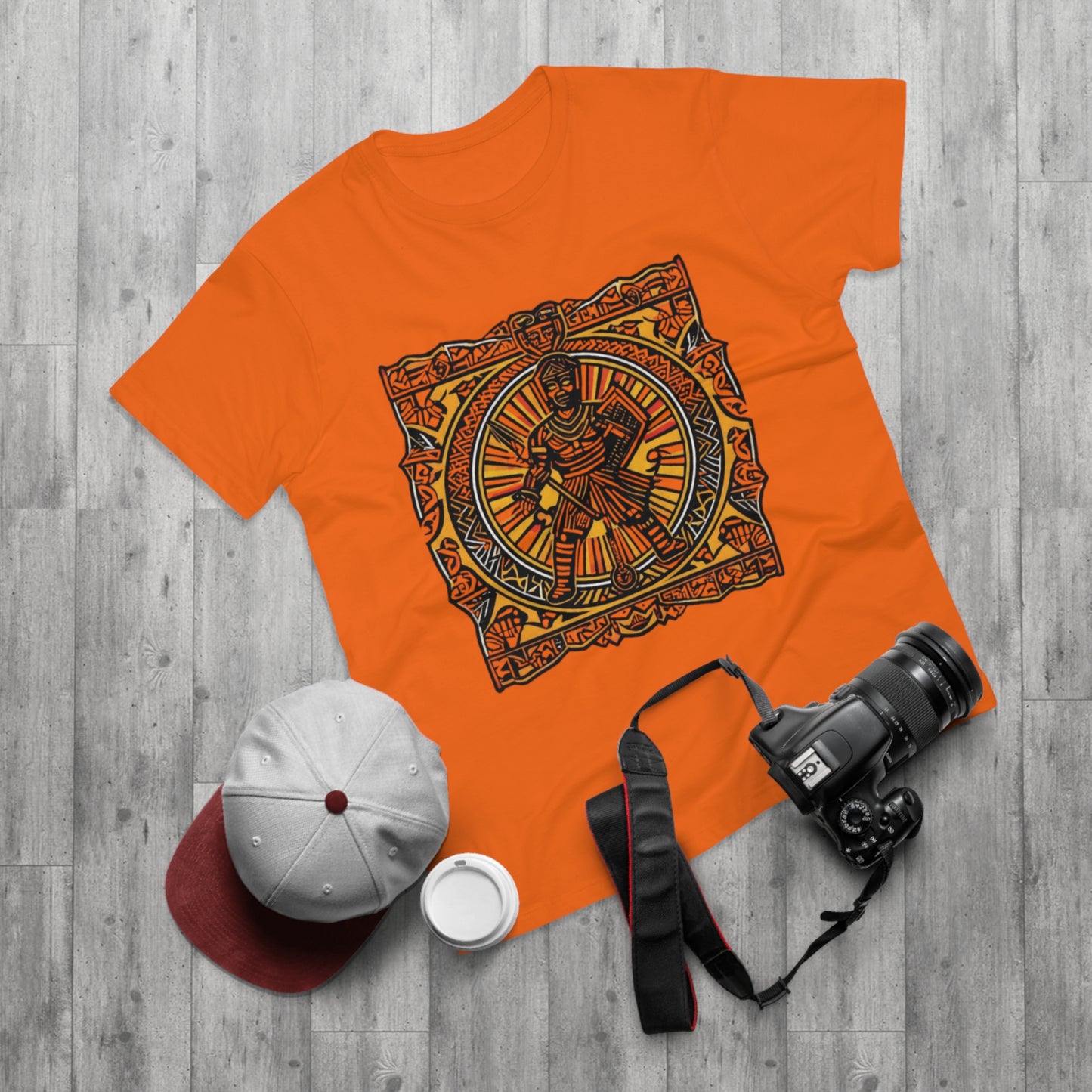 Vintage Warrior Graphic T-shirt for Men