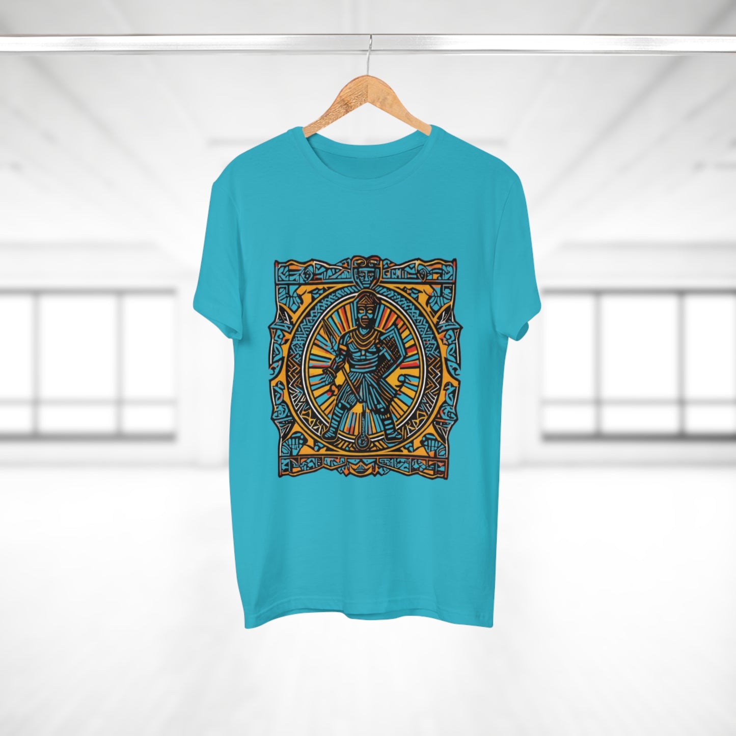 Vintage Warrior Graphic T-shirt for Men